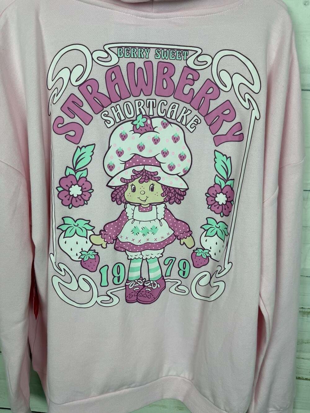 The World of Strawberry Shortcake 1979 Berry Sweet Pink Graphic Hoodie